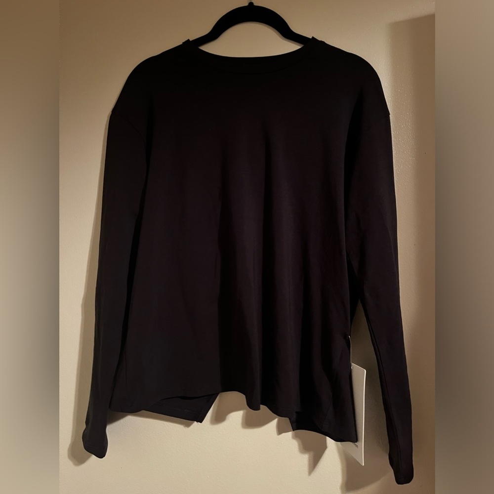 NWT Size XXXS lululemon Twist-Back Relaxed-Fit Long Sleeve BLK
